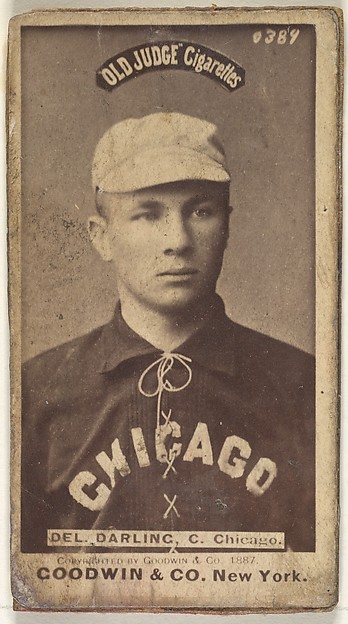 Goodwin & Company, Dell Darling, Catcher, Chicago, from the Old Judge series (N172) for Old Judge Cigarettes