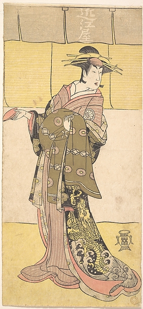 Katsukawa Shunshō 勝川春章, The Actor Segawa Kikunojō as a Courtesan of the Ōmiya Brothel