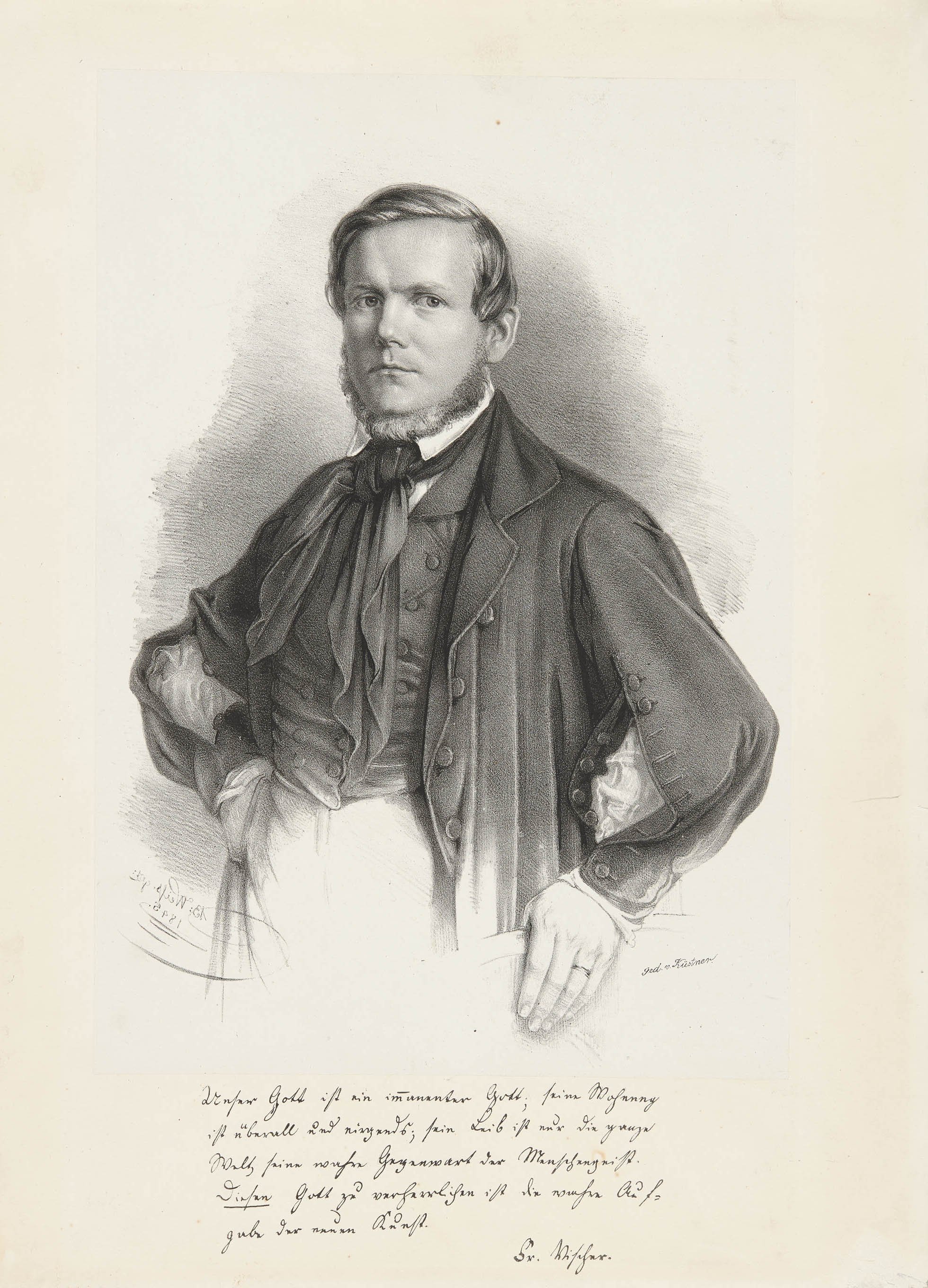Bonaventura Weiss, Bildnis Friedrich Theodor Vischer