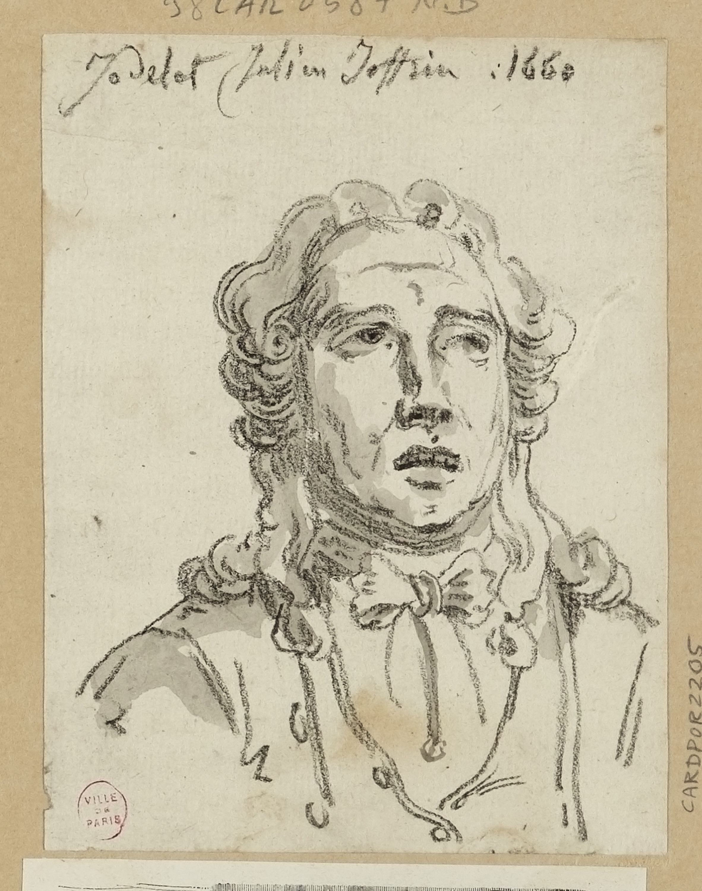 Anonyme, Portrait en buste de l'acteur Jodelet
