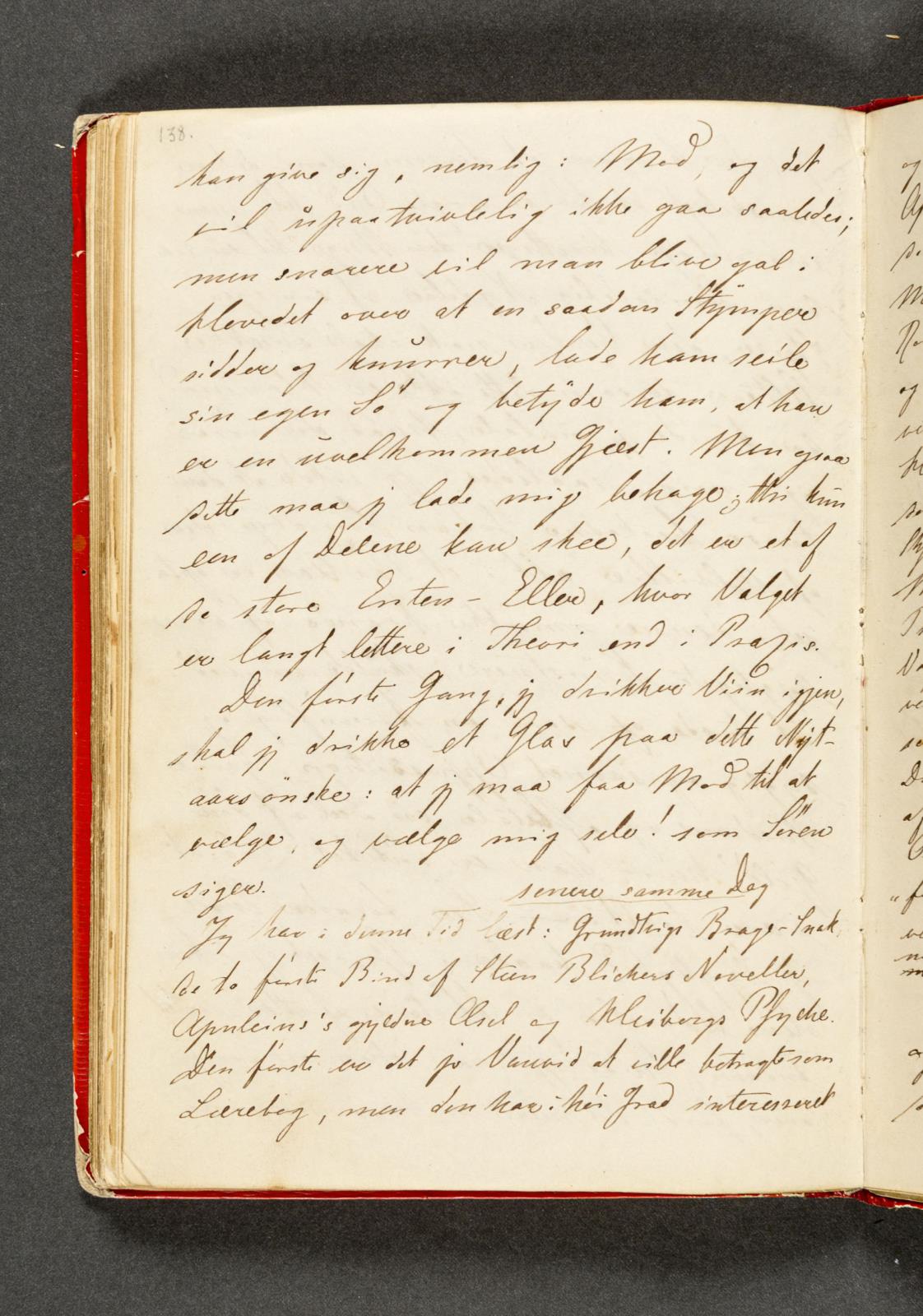 Johan Thomas Lundbye, Dagbog. Side 138