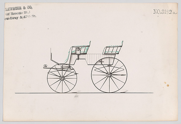 Brewster & Co., Design for T-Cart, no. 3182a