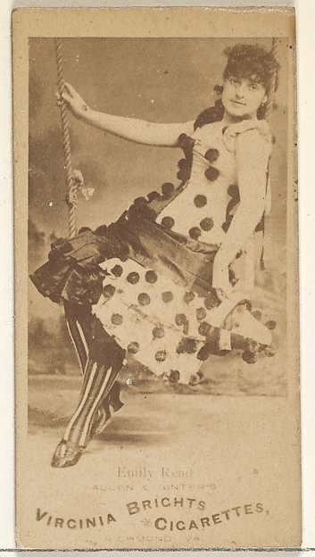 Allen & Ginter, Emily Read, from the Actors and Actresses series (N45, Type 1) for Virginia Brights Cigarettes