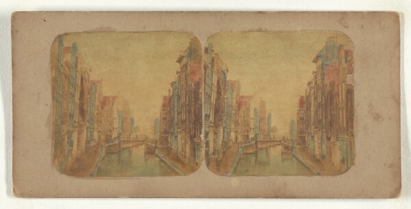 New York Stereoscopic Company, A Canal at Rotterdam.