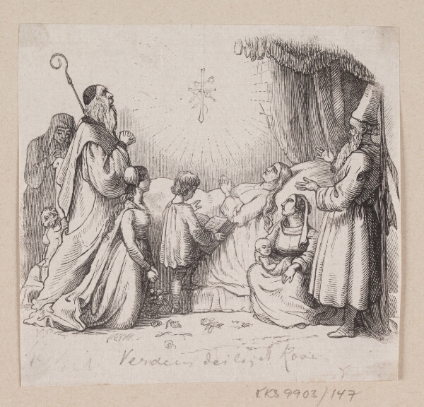 H.P. Hansen, Illustration til "Verdens dejligste Rose" i H.C. Andersen, "Eventyr og Historier", Bind 2