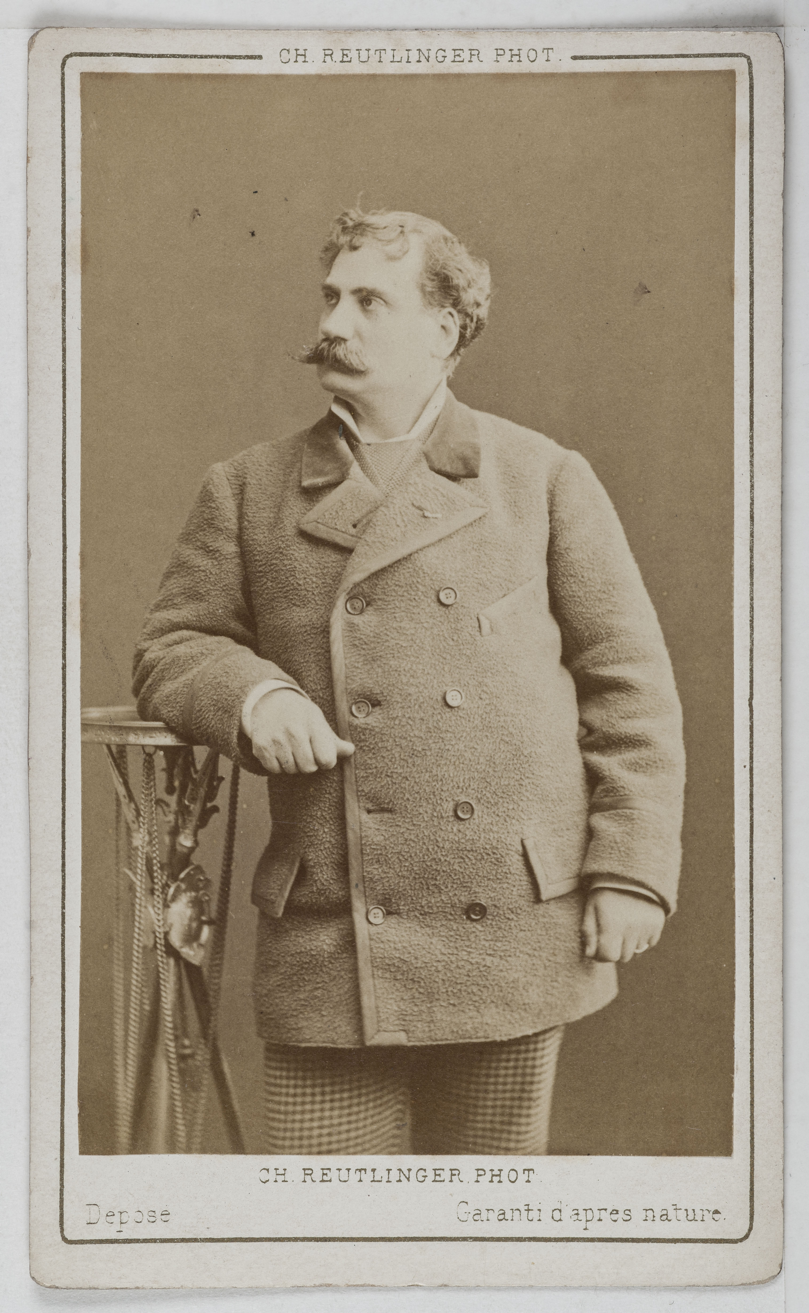 Charles Reutlinger, Portrait de Pandolfini, baryton au Théâtre des Italiens entre 1876 et 1877.