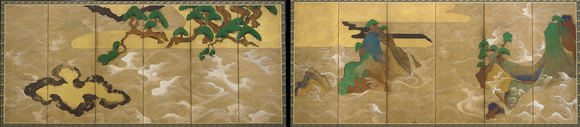 Ogata Kōrin, Waves at Matsushima