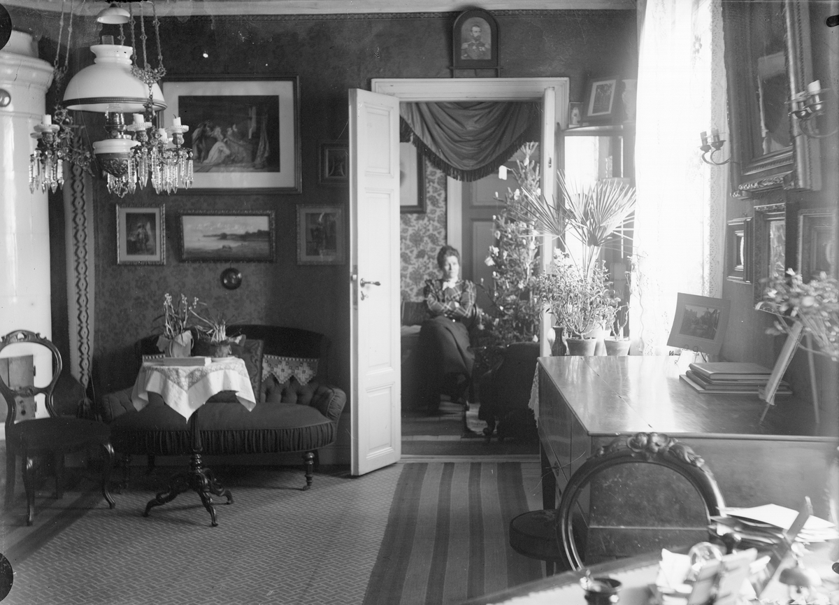 Henri Osti's Fotografiateliér, Emma Osti i hemmet, Bredgränd 11, Uppsala efter 1895