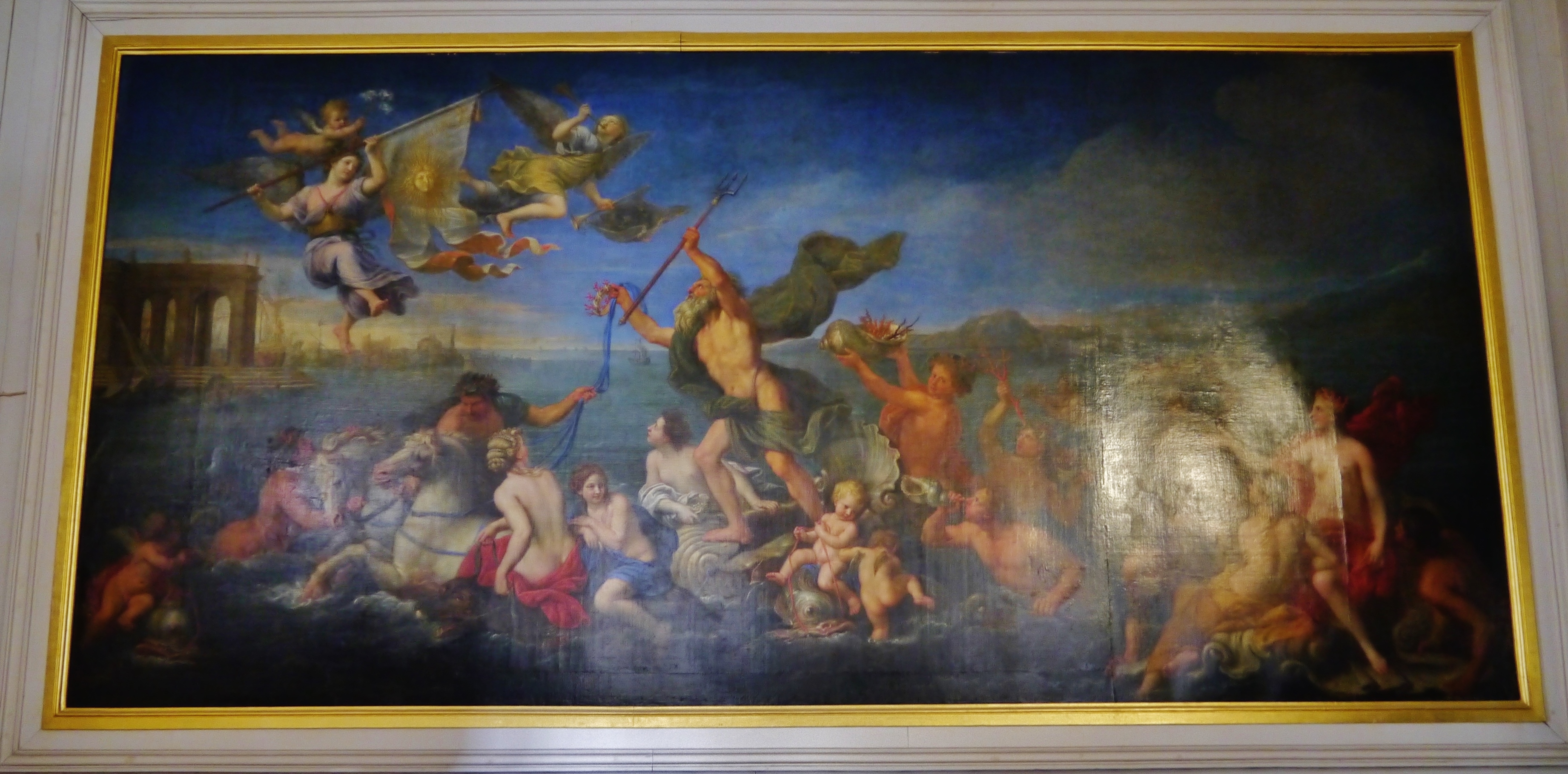 Pierre Mignard I, Neptune offrant ses richesses à la France. Allégorie à Louis XIV