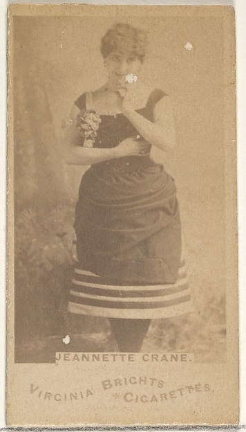 Allen & Ginter, Jeannette Crane, from the Actors and Actresses series (N45, Type 1) for Virginia Brights Cigarettes