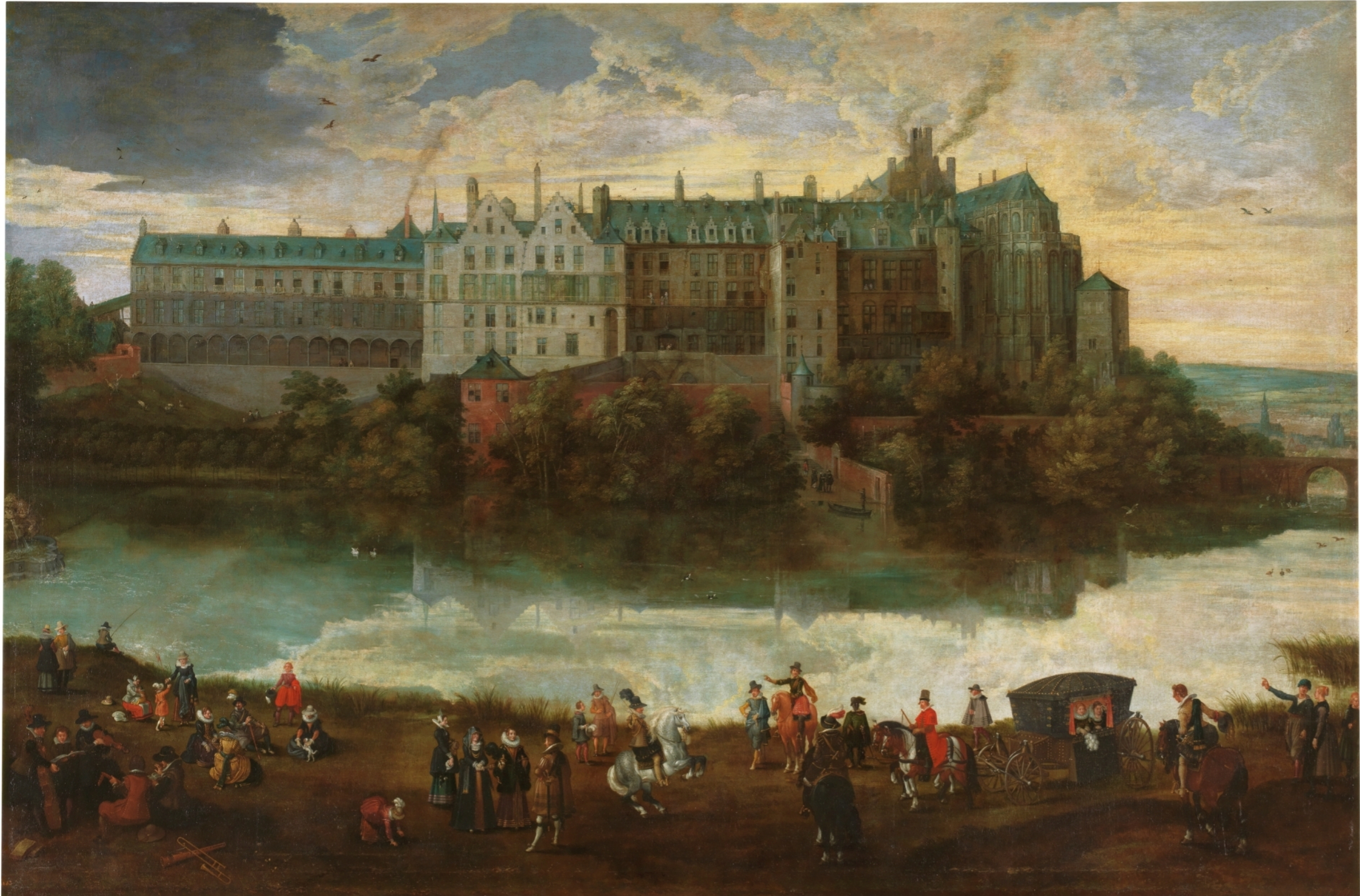 Jan Brueghel the Elder, The Palace of Coudenberg