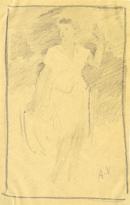 Ado (autor) Vabbe, Naine valges