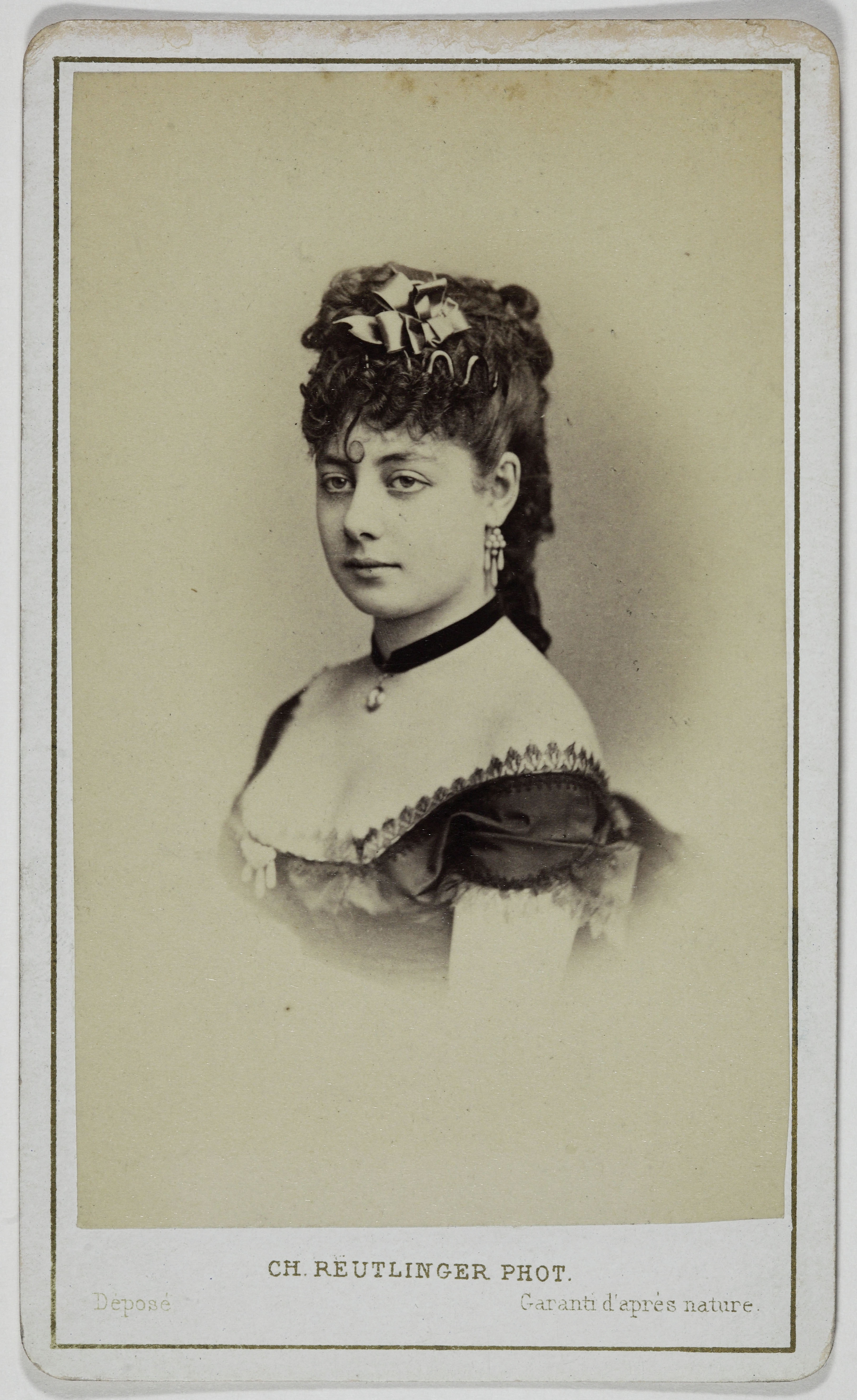 Charles Reutlinger, Portrait d'Anita, (actrice)