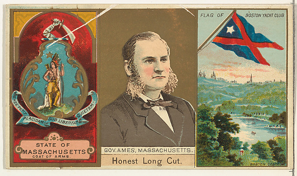 W. Duke, Sons & Co., Governor Ames, Massachusetts, from "Governors, Arms, Etc." series (N133-1), issued by Duke Sons & Co.