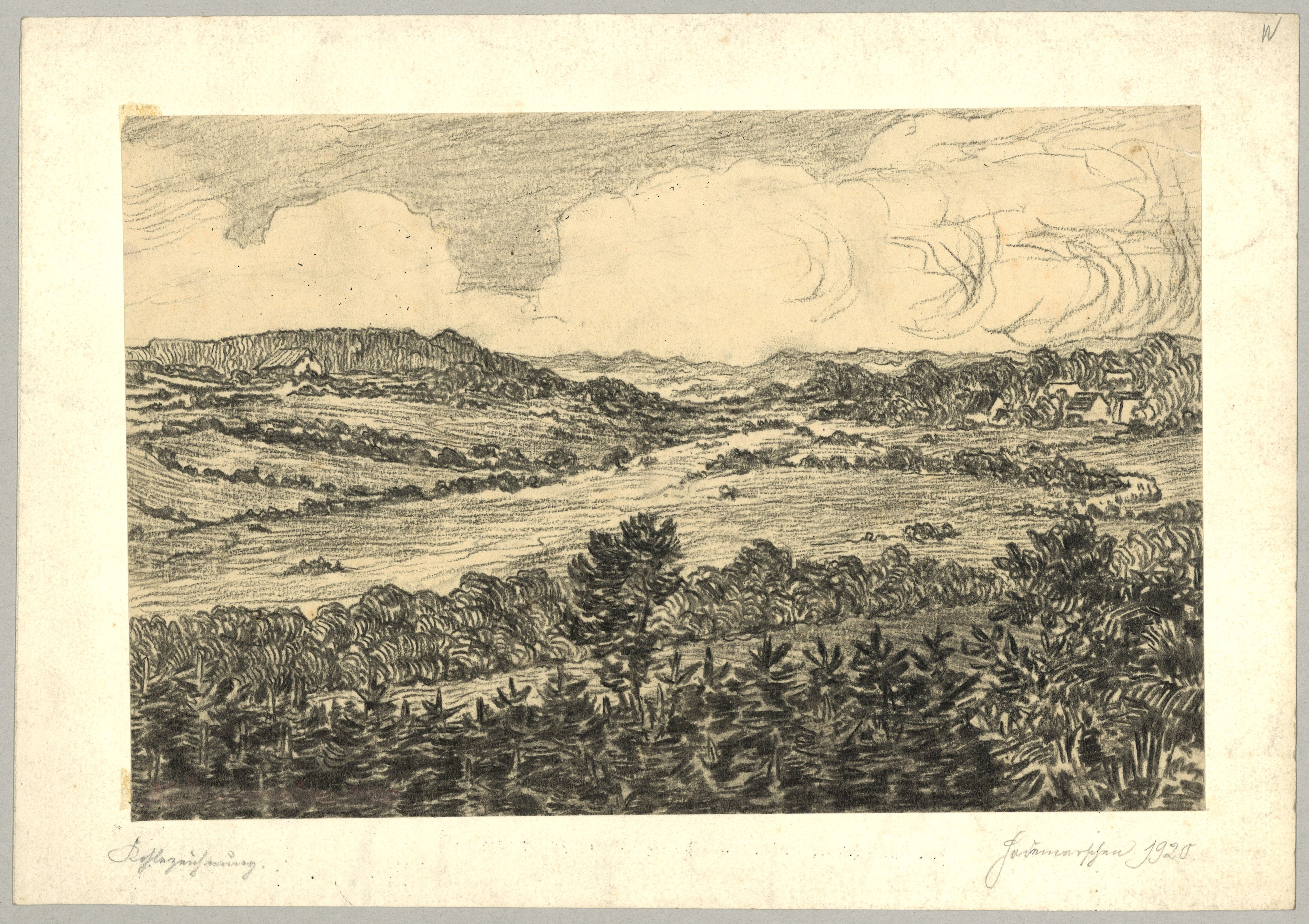 Otto Stiehl, Hademarschen (Holstein): Blick in die Landschaft