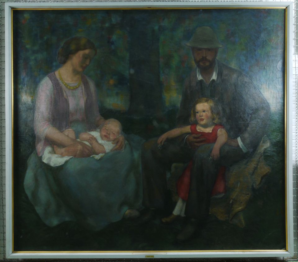 Albert Haueisen, Familienbild im Grünen