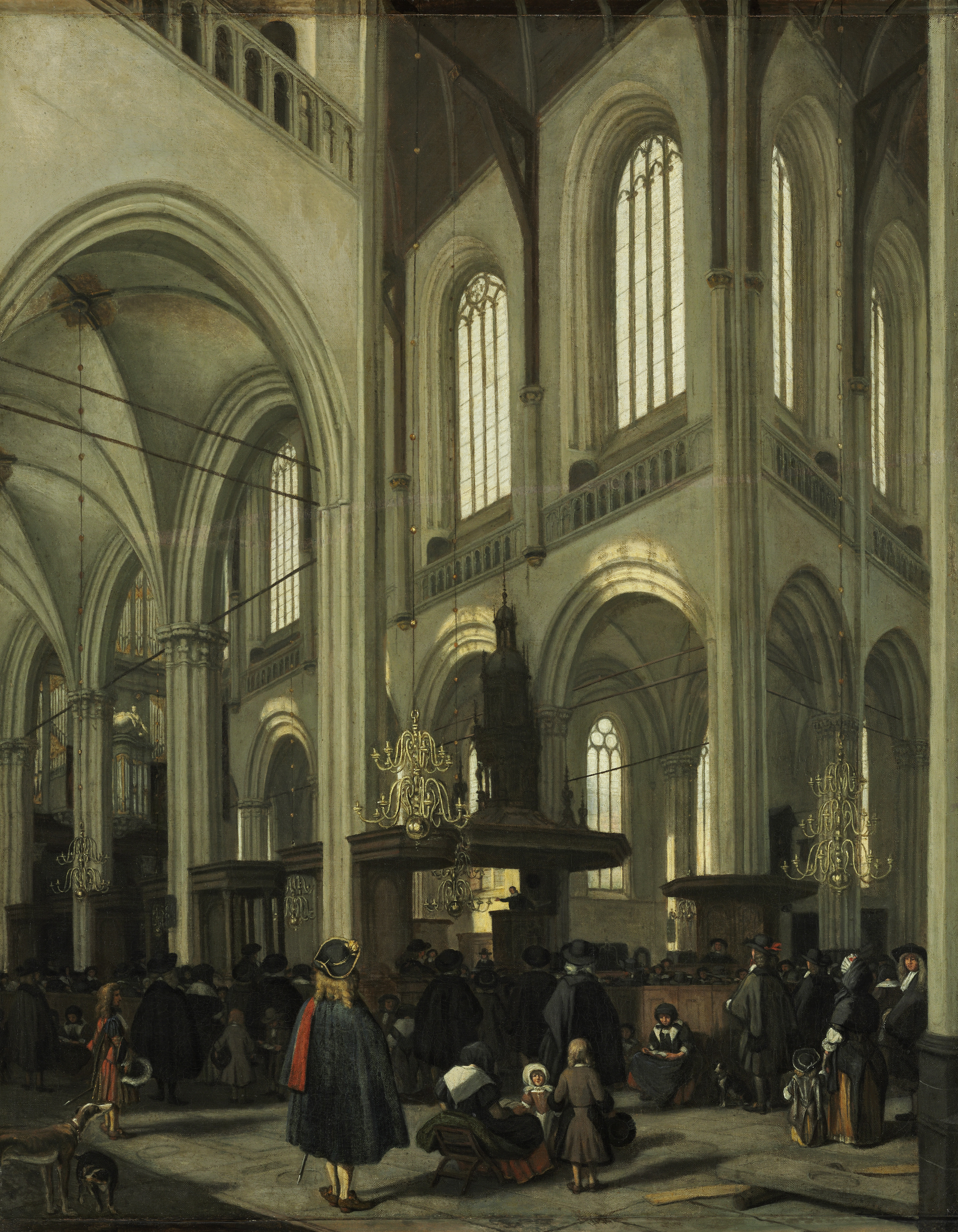 Emanuel de Witte, Interior of the Nieuwe Kerk in Amsterdam