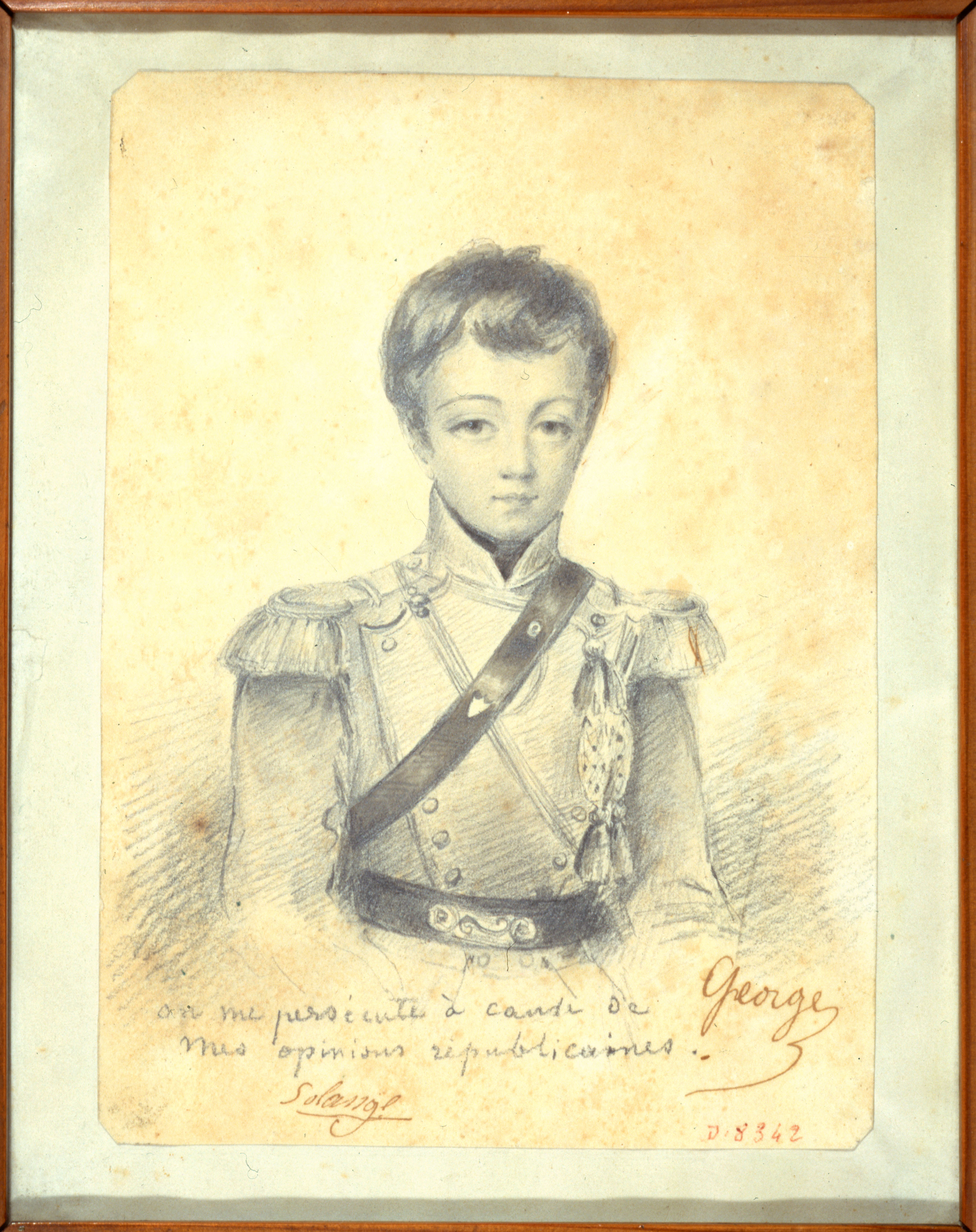 George Sand, Portrait de Maurice Sand en officier de la garde nationale