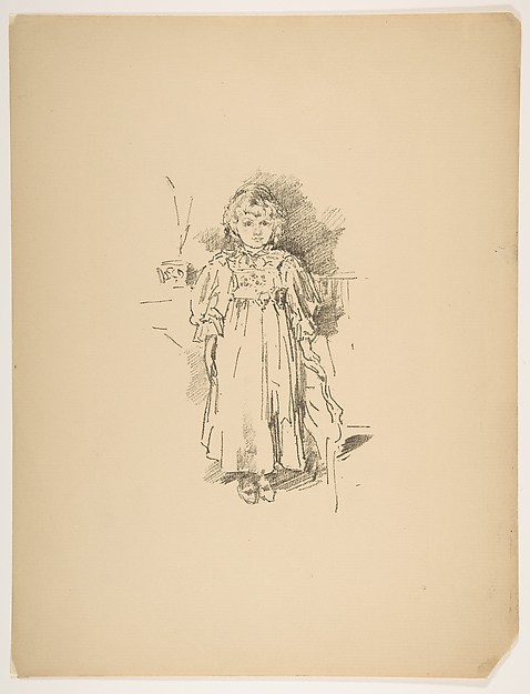 James McNeill Whistler, Little Evelyn, from "The Art Journal," opposite p. 88