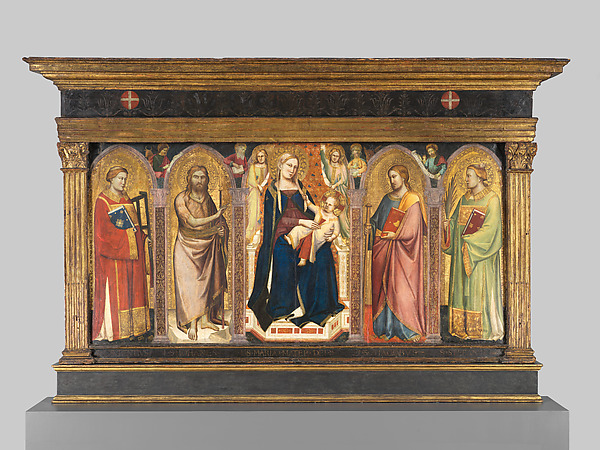 Taddeo Gaddi, Madonna and Child Enthroned with Saints