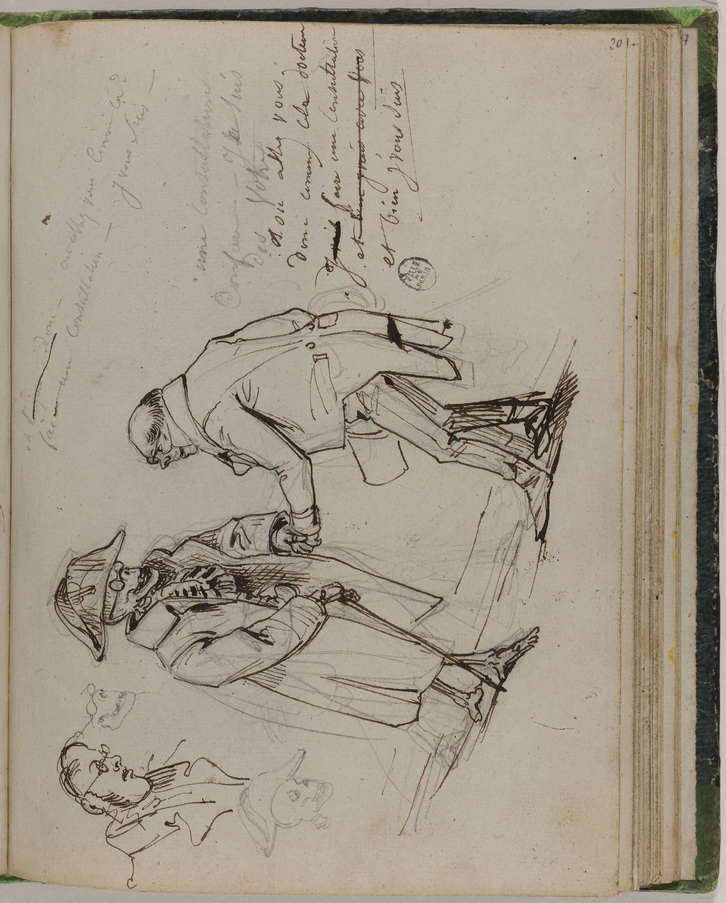 Grandville, La Mort en médecin visite un confrère.