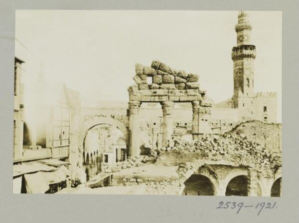 K.A.C. Creswell, Jupiter temple infront of the Umayyad Mosque, Damascus
