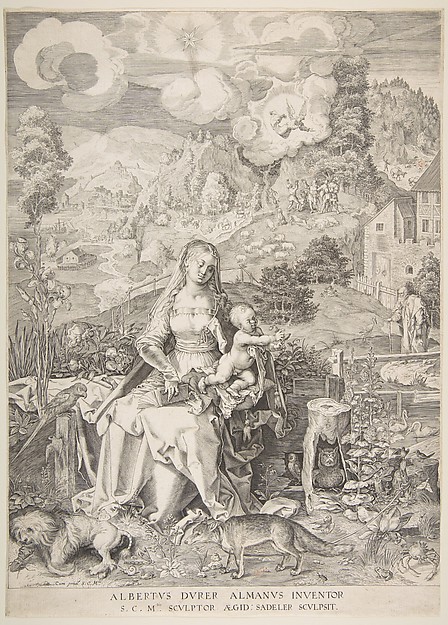 Aegidius Sadeler II, Virgin and Child in a Landscape
