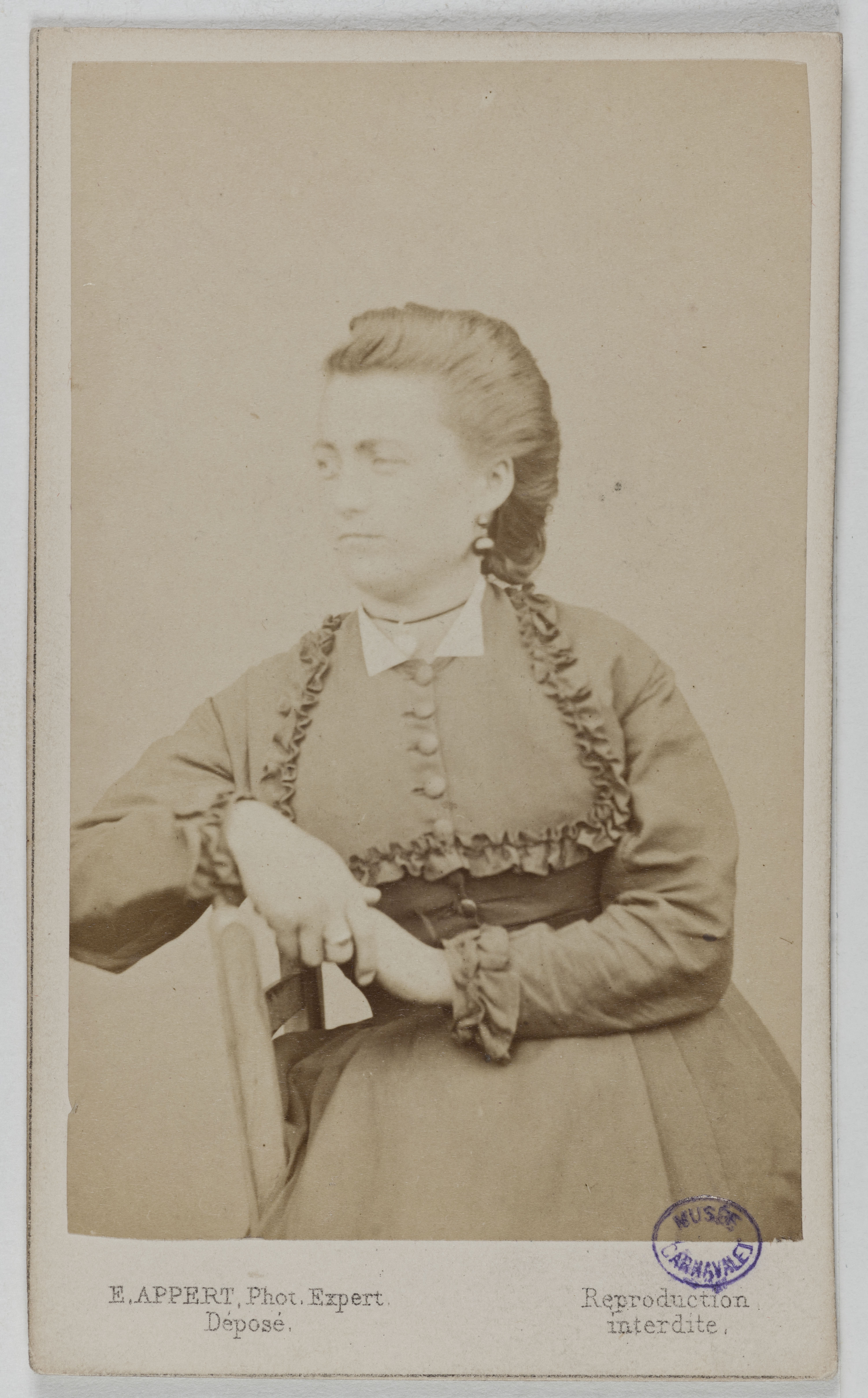 Ernest Charles Appert, Portrait de Françoise André, épouse Humbert, membre de la Commune 1871