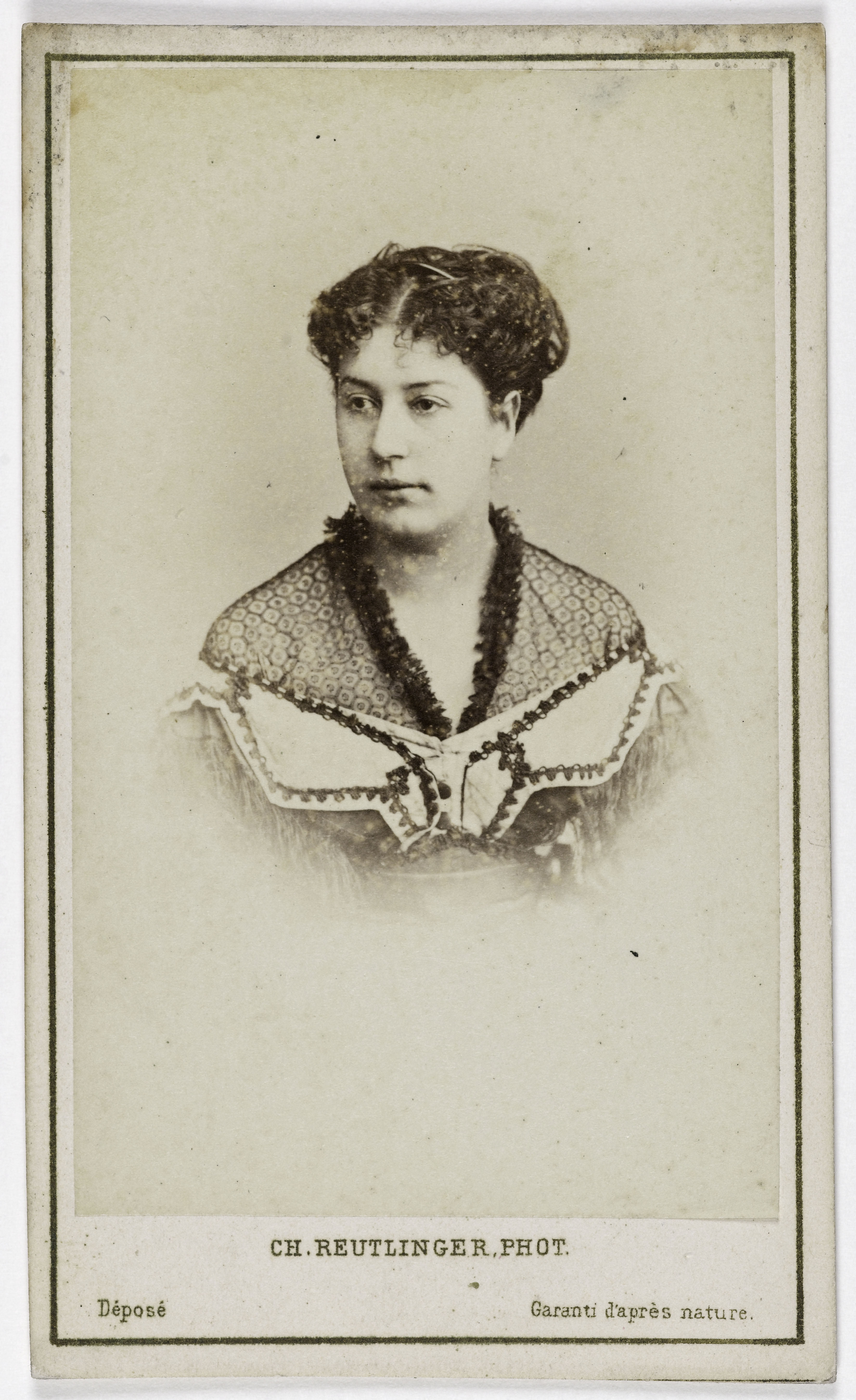 Charles Reutlinger, Portrait de Dortet, (Fernande, Camille ?), (actrice ?)