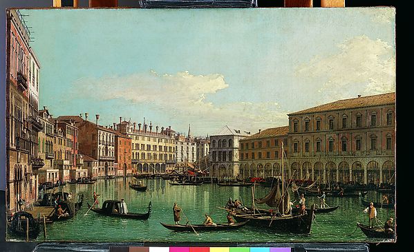 Canaletto (Giovanni Antonio Canal), The Grand Canal, Venice, Looking South toward the Rialto Bridge