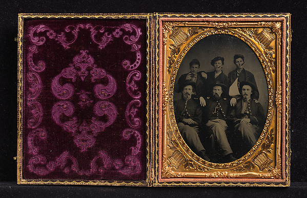 Unknown, [Six Union Civil War Soldiers in Studio]