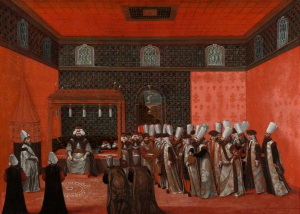 anonymous, An Ambassador's Audience with Sultan Ahmed III (Ambassador Cornelis Calkoen)