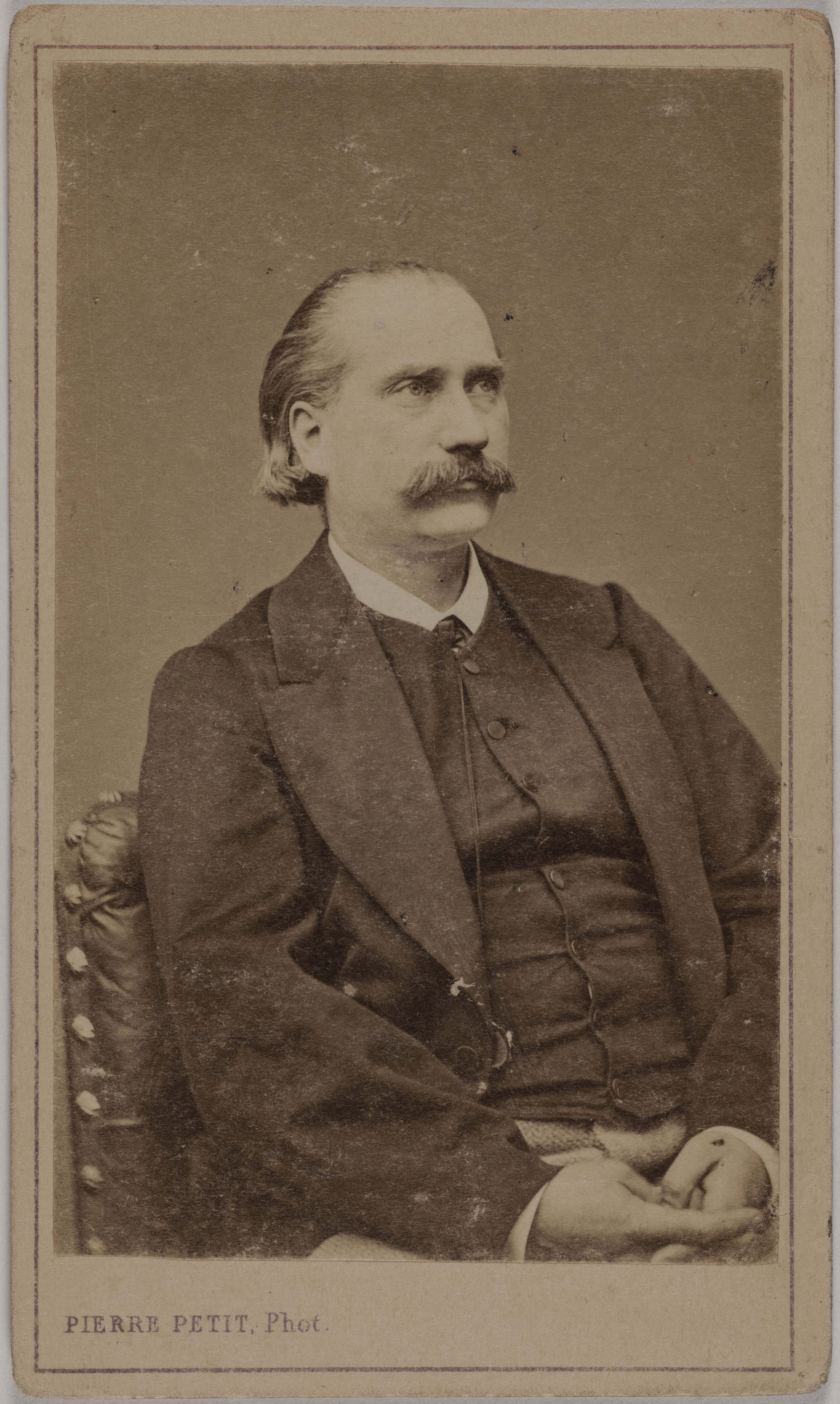 Pierre Petit & Trinquart, Portrait d'Arthur Arnould (dit A. Mathey), (1833-1895), (membre de la Commune, littérateur, journaliste, sous bibliothécaire de la Ville de Paris)