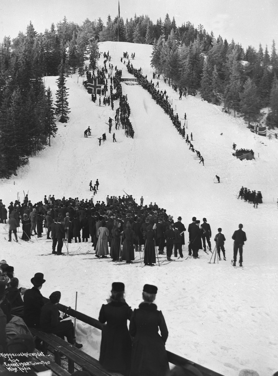 Anders Beer Wilse, Prot: Konnerudkolrendet Bakken fra Tribunen Jan.1902