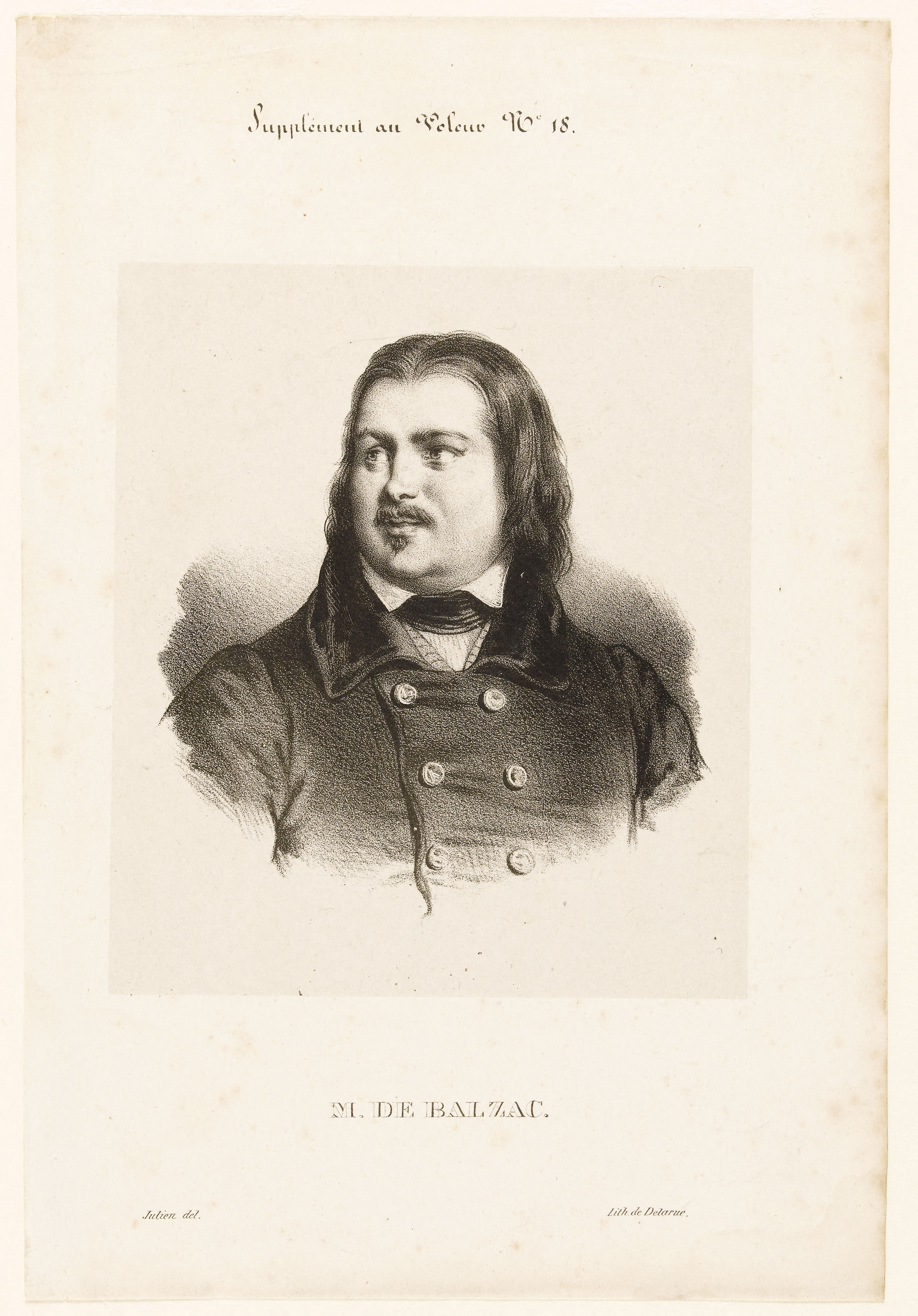 Bernard-Romain Julien, M. de Balzac