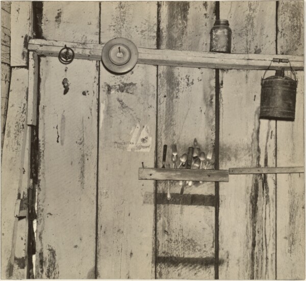 Walker Evans, Kitchen Wall, Alabama Farmstead / Kitchen Wall in Bud Field's Home, Hale County, Alabama / Kitchen Wall in the Woods Home