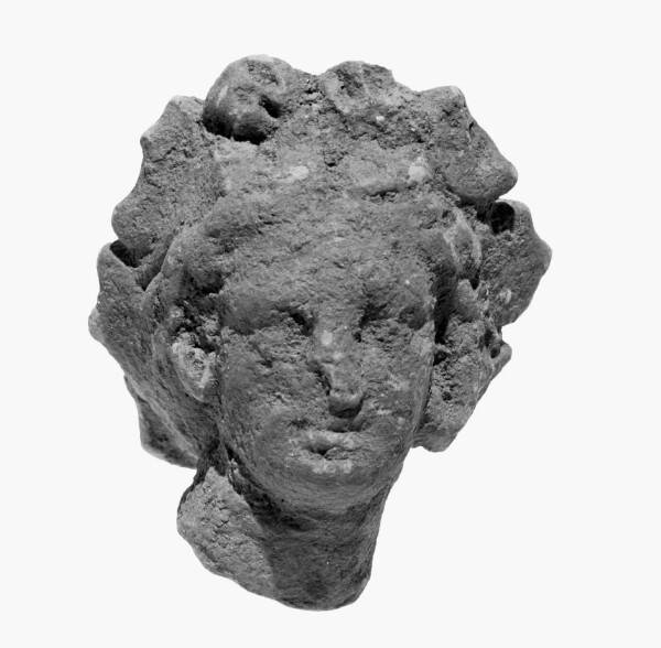 Unknown, Head with Melon Coiffure and Wreath