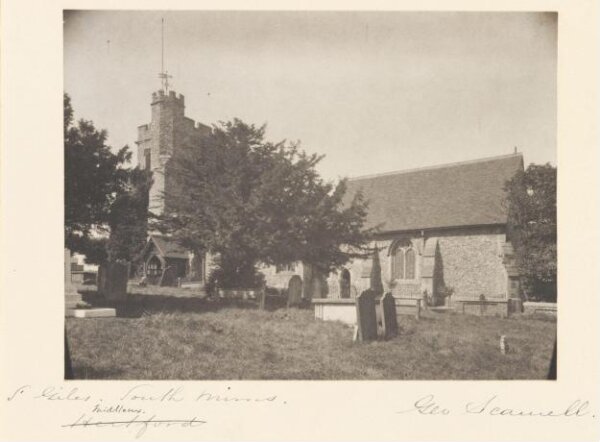 Scamell, George (Mr), National Photographic Record and Survey