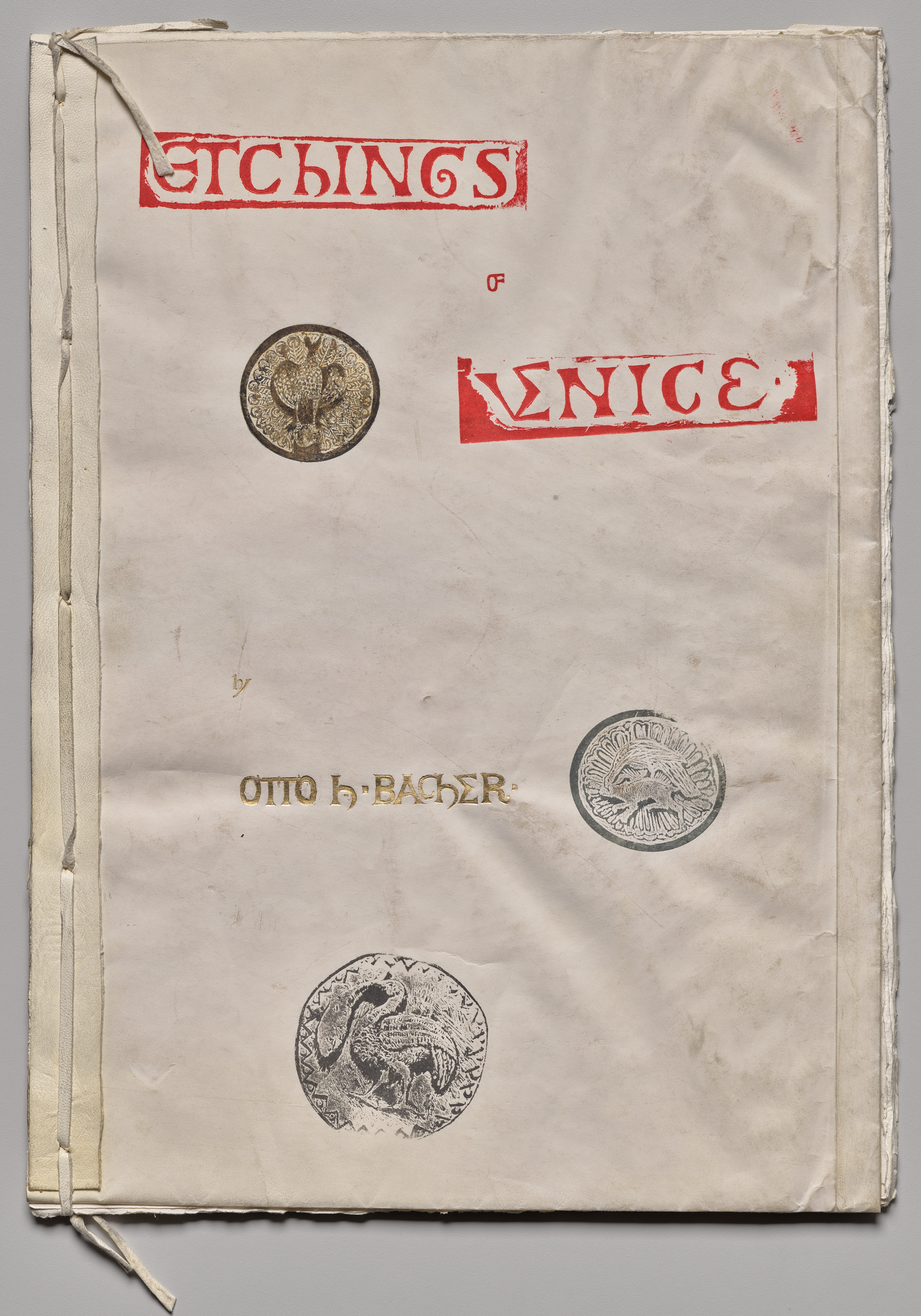 Otto H. Bacher, Etchings of Venice: Cover and Title Page