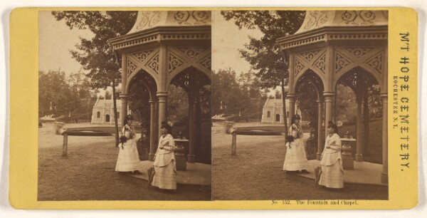 Unknown, The Fountain and Chapel. Mt. Hope Cemetery, Rochester, N.Y.