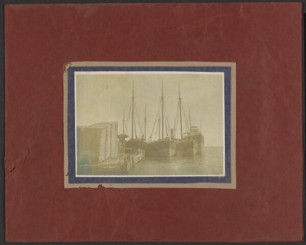 Louis Fleckenstein, [Ships Grouped at Dock]