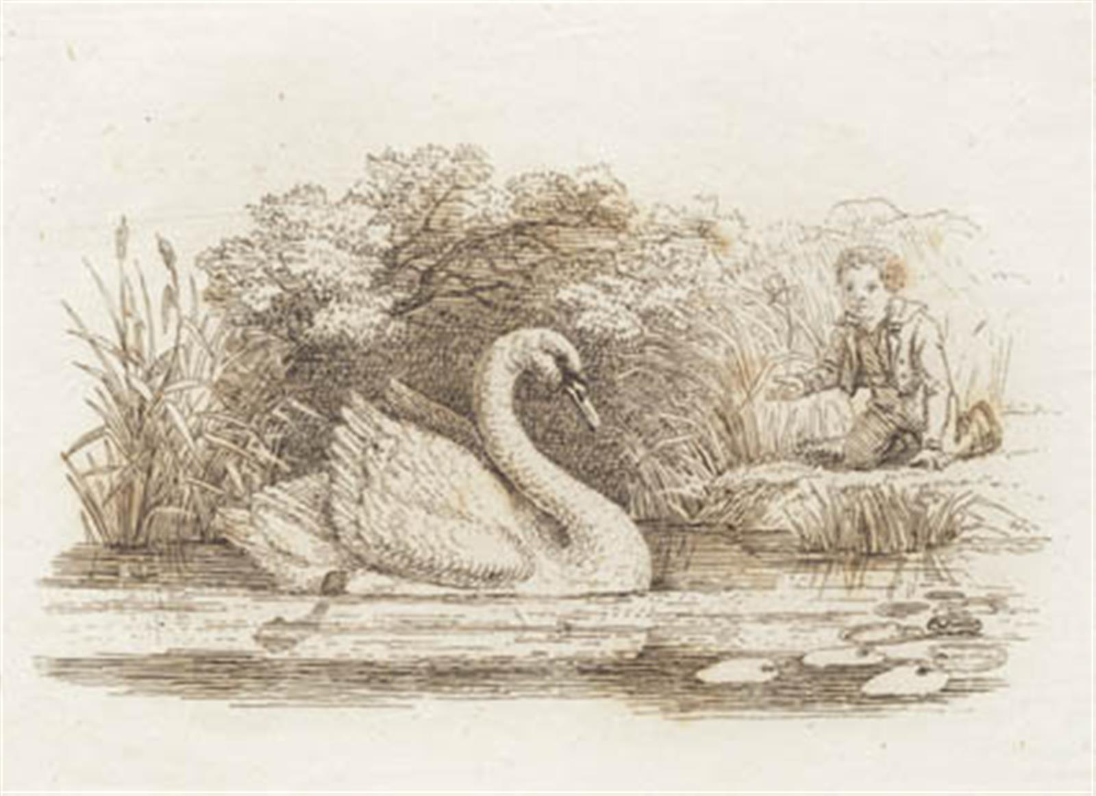 Martinus Rørbye, Illustration til "Halvhundrede Fabler for Børn" af Hey