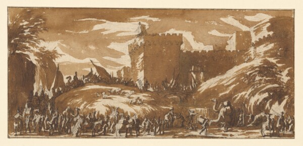 Jacques Callot, An Army Leaving a Castle