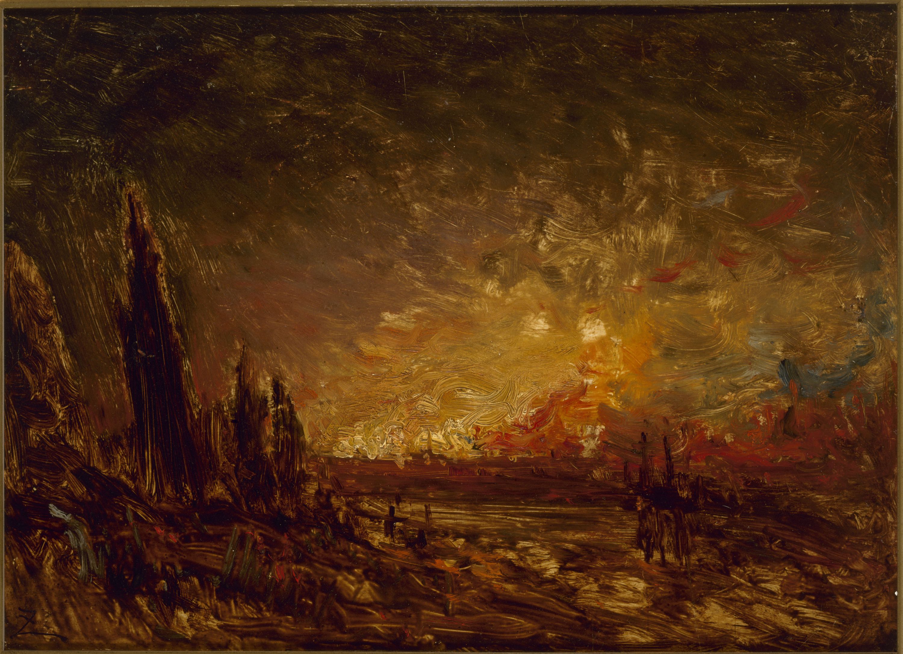 Félix Ziem, L'Incendie