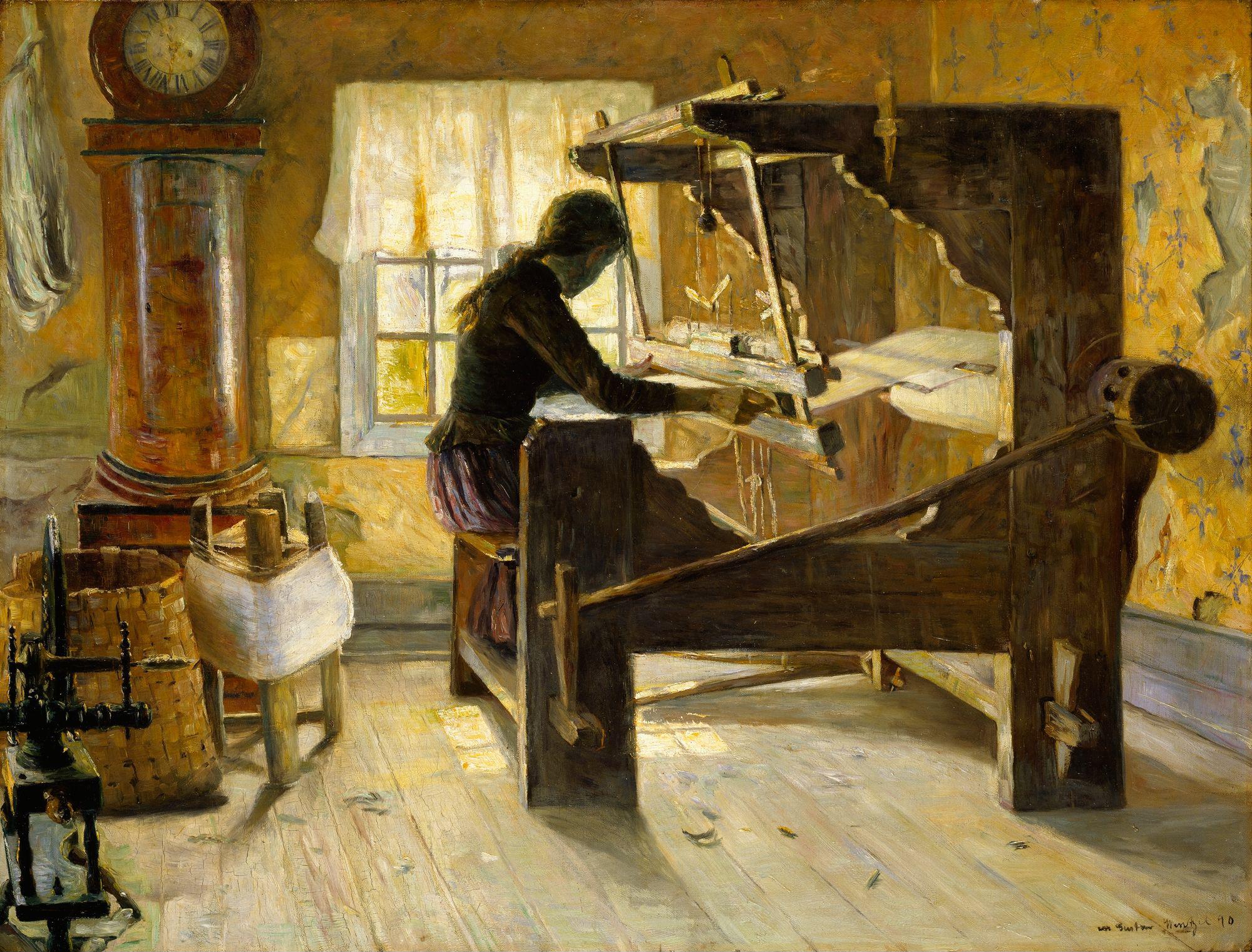 Gustav Wentzel, At the Loom