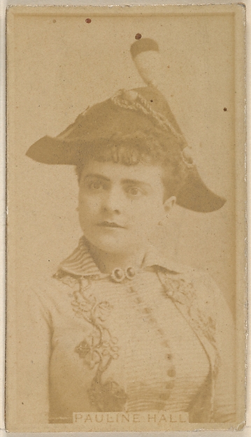 Allen & Ginter, Pauline Hall, from the Actors and Actresses series (N45, Type 8) for Virginia Brights Cigarettes