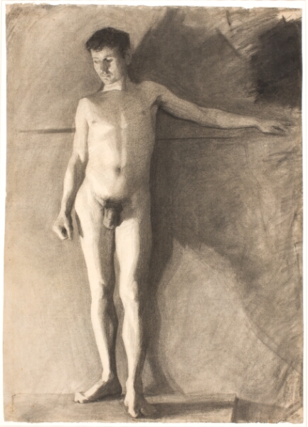Vilhelm Hammershøi, Stående mandlig model
