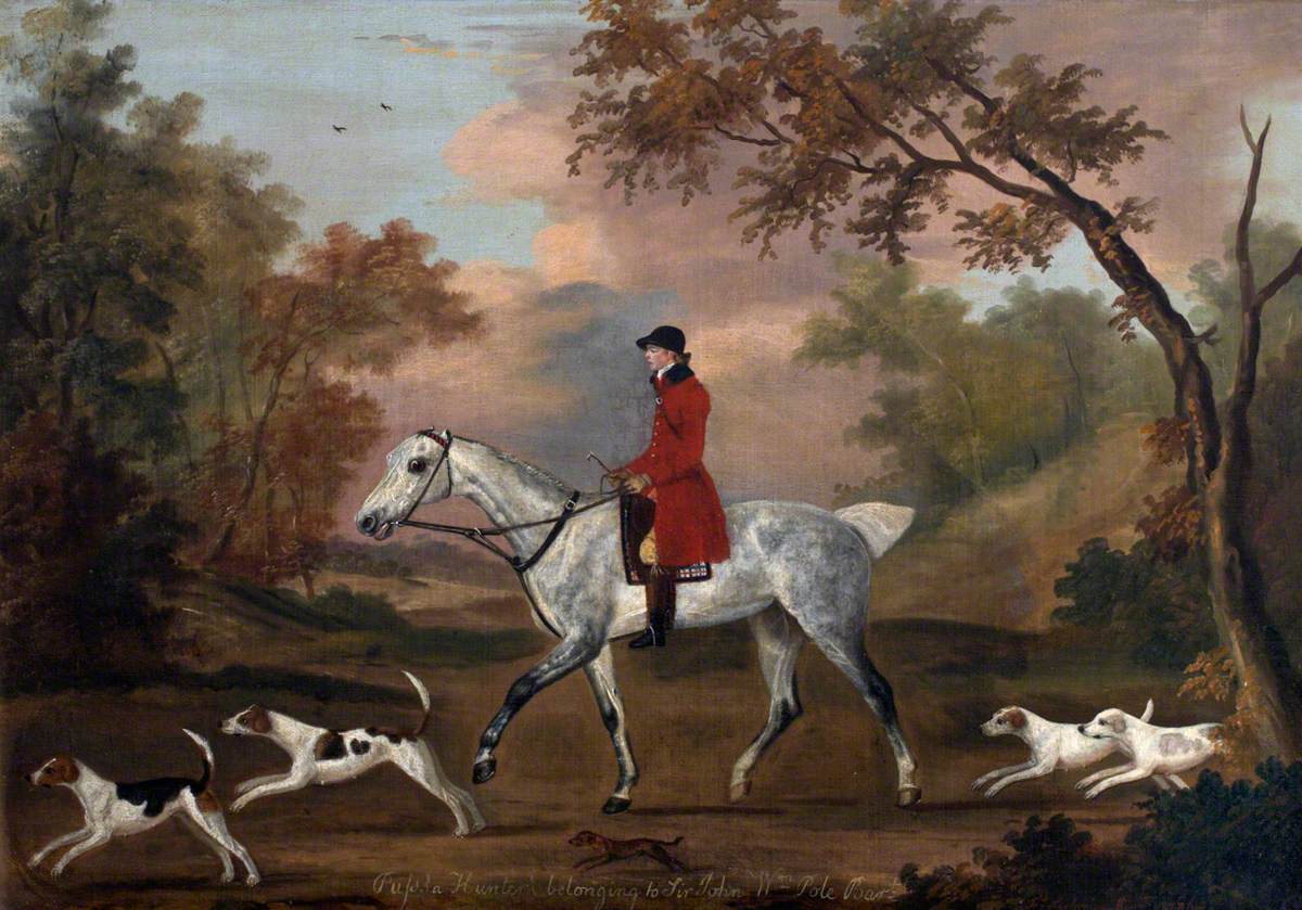 Francis Sartorius, 'Russ', a Grey Horse with Hounds