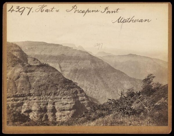 Francis Frith, Hart & Porcupine Point.  Matheran