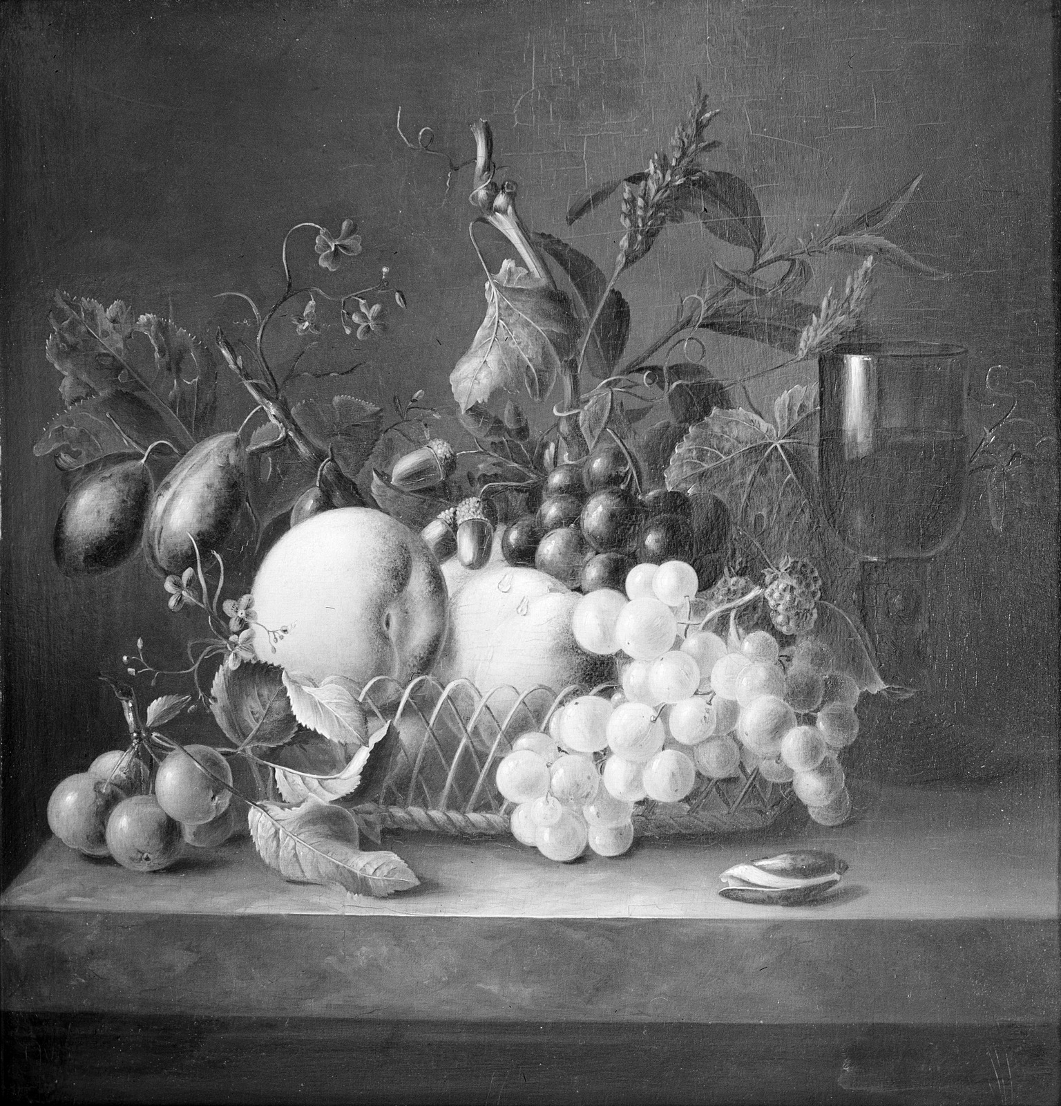 Georgius Jacobus Johannes van Os, Stilleven met fruit en wijnglas
